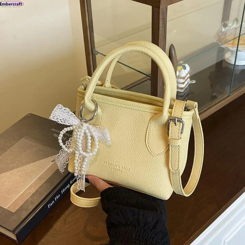 Women's Crossbody Fashion Bag, Trendy Mini Woven Purse with Top Handle and Adjustable Strap for Spring Summer, Everyday Crossbody Bag, Crossbody Handheld Bag