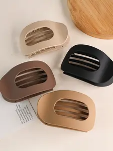 Solid Color Hair Clips For Thick Hair, Casual Versatile Hair Accessories for Women, Minimalist Headwear Suitable for Thick Hair, Fashion Hair Accessories for Party, Daily Clothing Decor, Hair Clip Set, Hair Claws Set