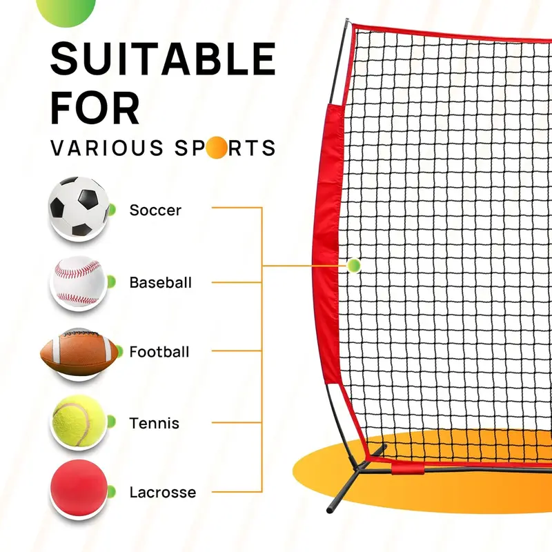 thumbnail image 2 of Sports Net VEVOR VEVOR Barricade Backstop Net, 12x9 Ft Ball Sports Barrier Netting Hockey Net With Backstop 2 of 12