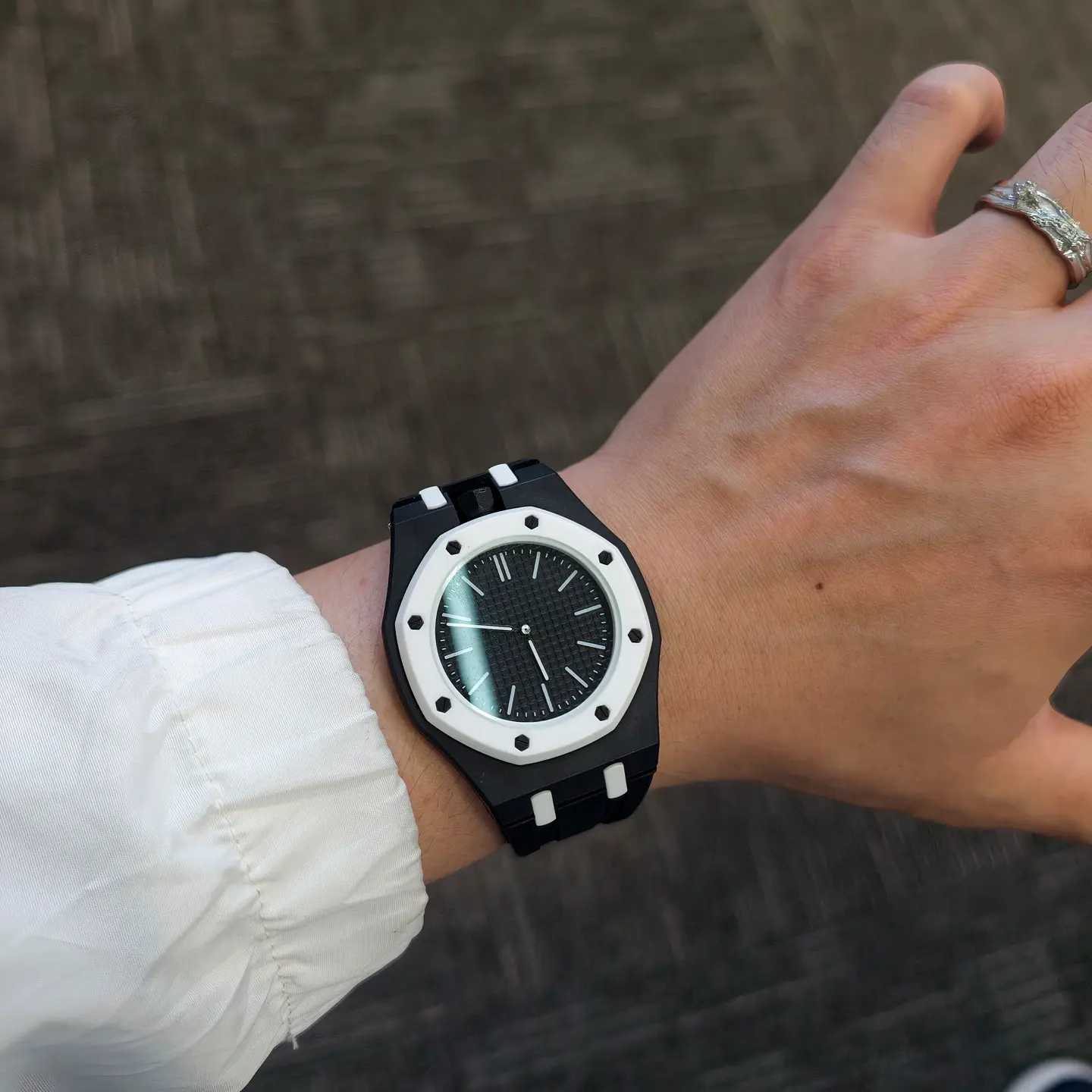 2026 new model men's watch, high aesthetic appeal, popular cross-border quartz watch, student unisex model, candy-colored two-in-one set