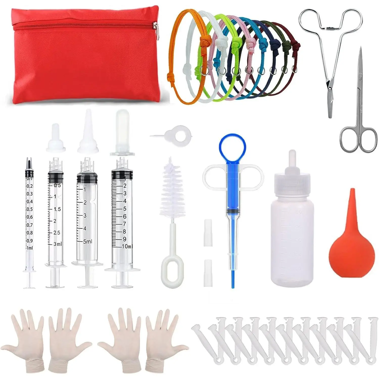 Puppy Kitten whelping supplies, whelping kit for Puppies Birth-Newborn Pets Whelping Supplies and Kitten-Pregnant Dog Birthing Supplies-Use in Whelping Box-Pet Delivery Kit-Bottles for Nursing