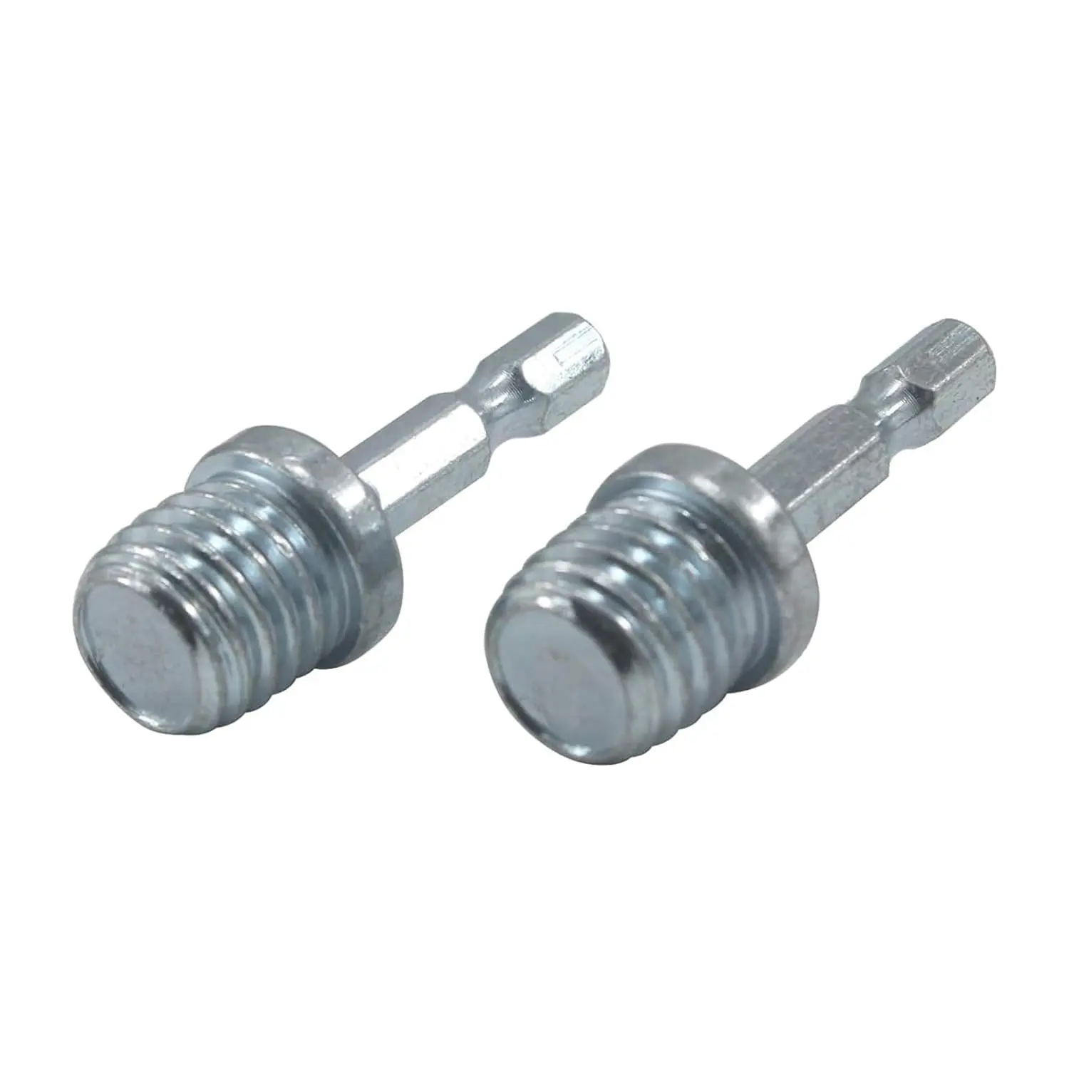 5/8"-11 to 1/4" Hex Shank Drill Adapter High-Speed Steel |   2-Pack 5/8"-11 Male Thread to 1/4" Hex Shank Adapter.High-Speed Steel.for Die Grinder Bits,Drills,Drill Press,Impact Drivers