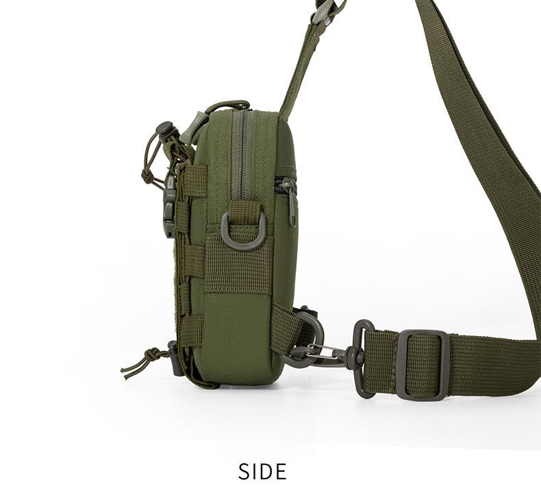 Tactical Waist Bag for Men - Water Bottle Holder, Crossbody Chest Bag for Camping, Cycling & Everyday Use