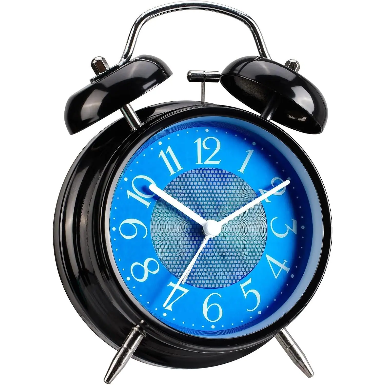 4"    Clock with Night Light - Desk & Bedroom  Clock (Midnight Blues)