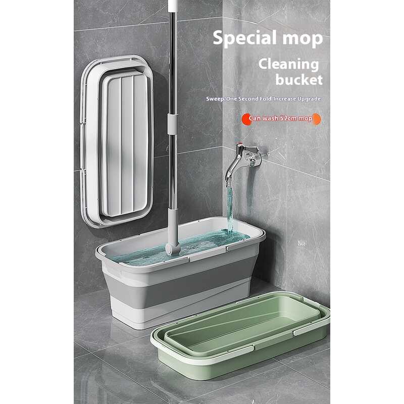 Large capacity foldable rectangular mop cleaning bucket lifting type car washing and fishing multifunctional portable bucket