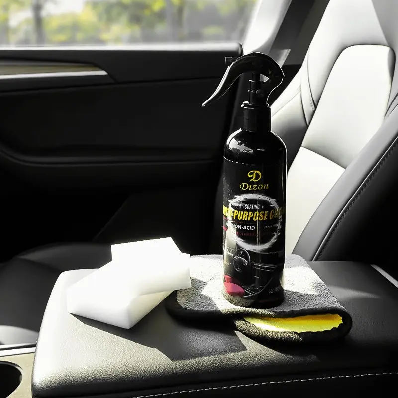 [1 pcs] Non-Acid Liquid Spray Cleaner, Portable Multi-Purpose Car Interior Care Product for Car Seats, Household Kitchen & Leather Surfaces