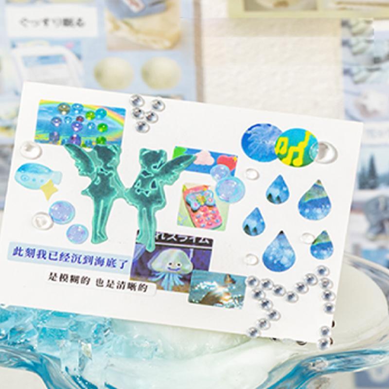 Vintage Japanese Style Sticker Book Art Stickers, 20pcs/set Scrapbook & Journal Making Material Paper, DIY Decorative Sticker for Stationery & Computer & Water Bottle