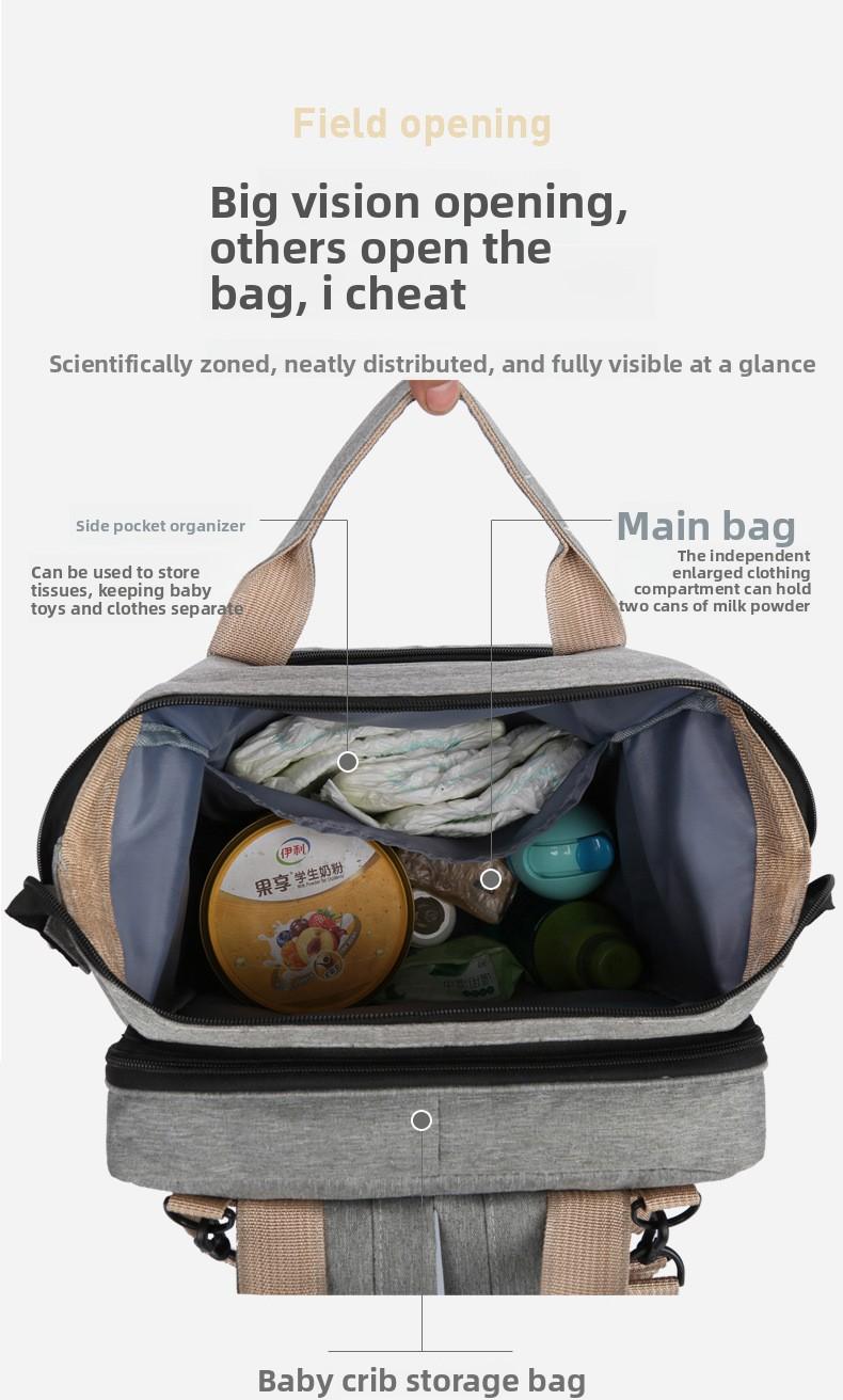 New portable folding bed sports outdoor backpack, lightweight large-capacity sports bag, multi-purpose backpack