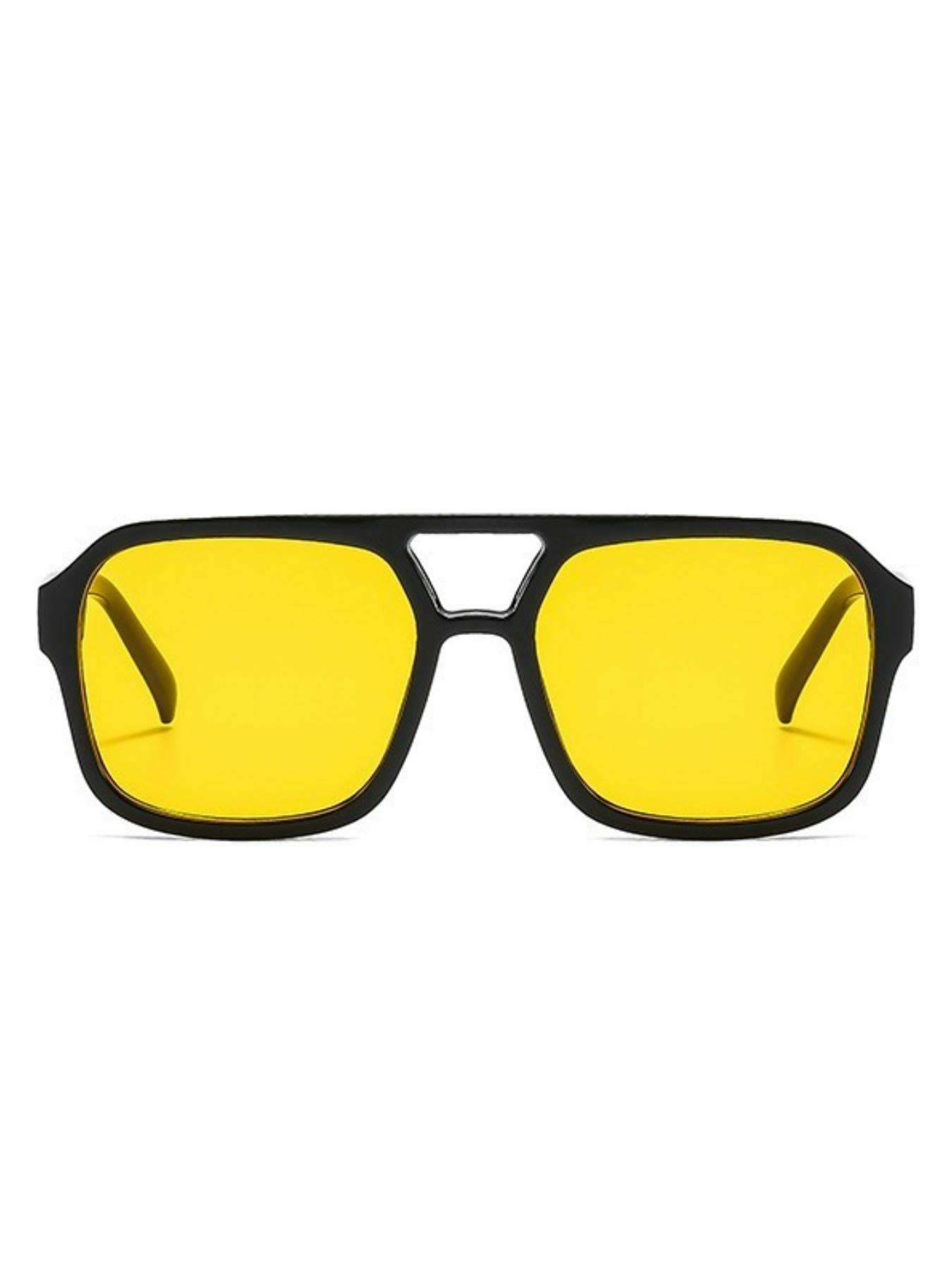 Unisex Vintage Square Frame, 2025 New Style Trendy Casual Sun Protection Sunglasses for Everyday Use, Fashion Accessories for Outdoor Activities, Tinted Lens Sunglasses