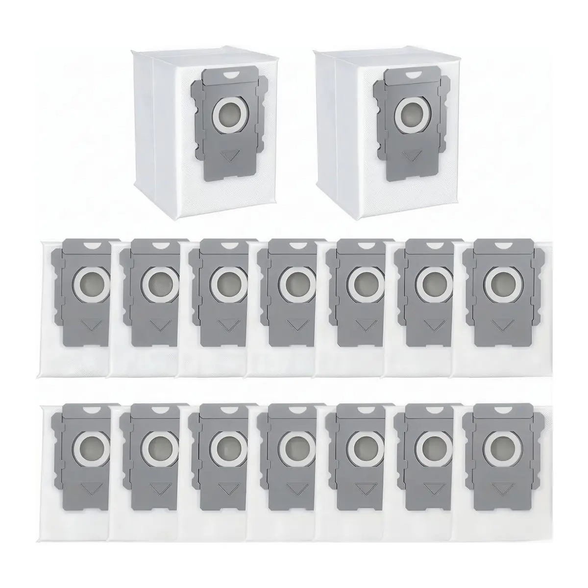 Vacuum Bags Compatible with Roomba i3+ to j9+ and s9+, 16-Pack, Replacement Dirt Disposal Bags for Clean Base Models, Leak-Proof