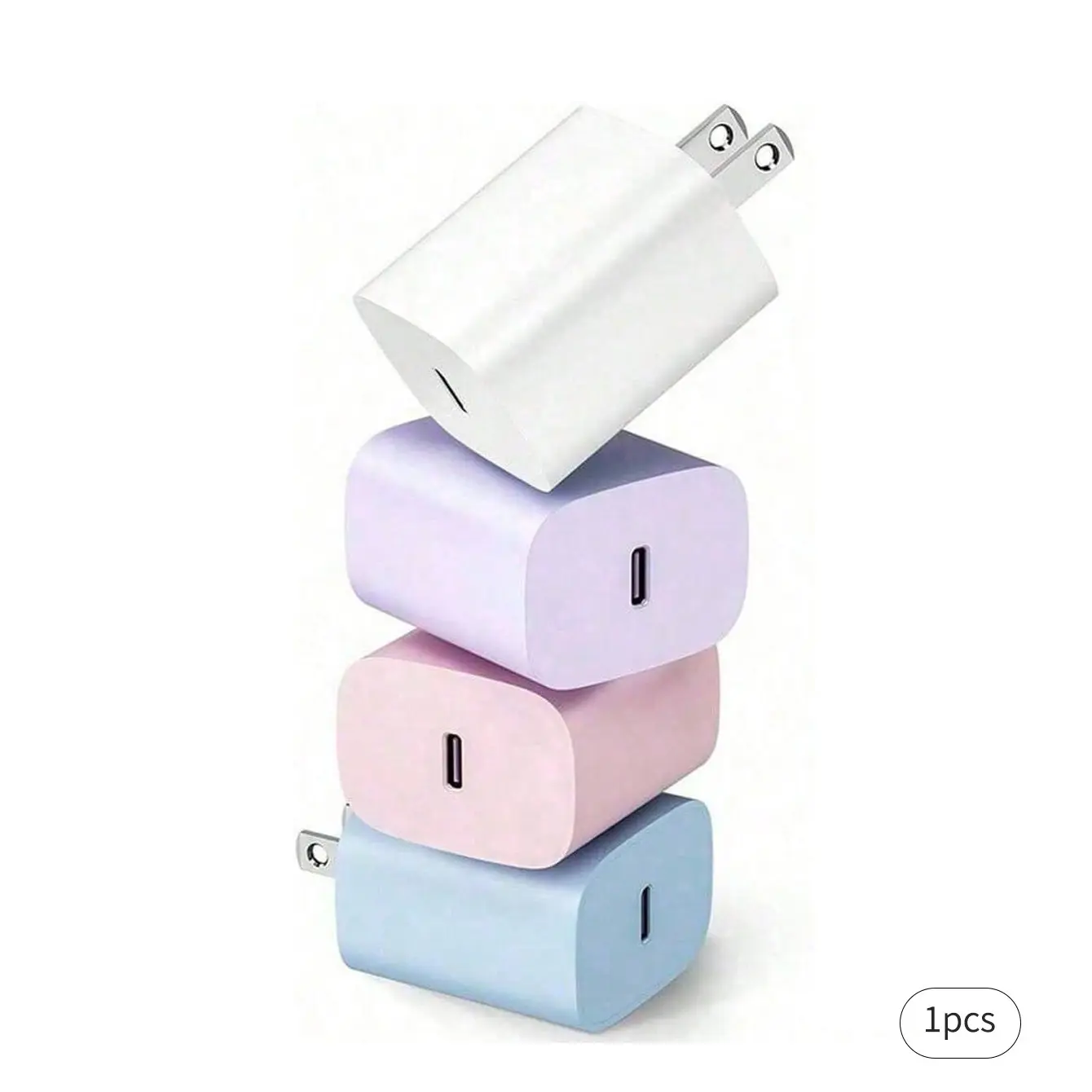 20w Fast Charger, Multi-Color Options, Compatible with Apple iPhone 14/13/12/11/pro Max/iPhone X/XS/XR/8, iPad Charger