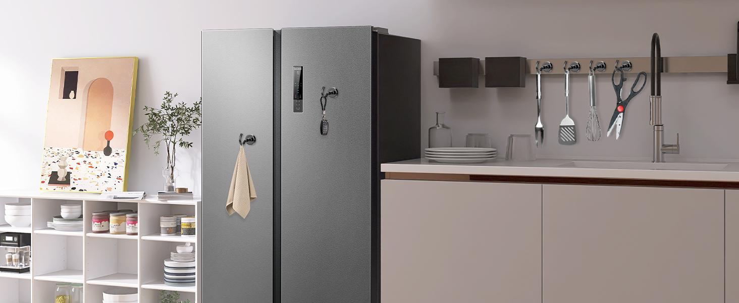 Magnetic Hooks12 Pack 30lbs+ Magnet Hook 2026 Cruise Cabin Ship Essentials Heavy Duty Strong Magnets Refrigerator Fridge Hanging for Classroom Beach Vacation Kitchen Grills (Black)