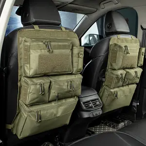 Baggage organizer, packing organizer for a variety of scenarios, car backseat tactical storage bag, designed for fishing gear and line organization. Backseat storage bag that can be suspended from the back of a chair is suitable for outdoor use.