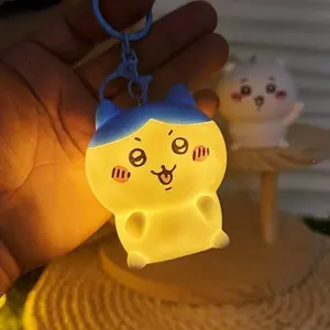 high quality Chiikawa. Night Light Healing Usaki Little Ba Glue Doll Keychain Pendant Girl's Exquisite Gift cute keychain  car