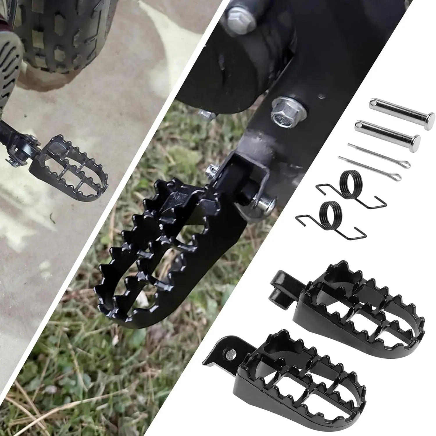 Electric Dirt Bike Foot Pegs, Anti-Slip Footpegs, Foot Pedals for Tutti Soleil 01, Durable & Comfortable Design, Perfect Fit