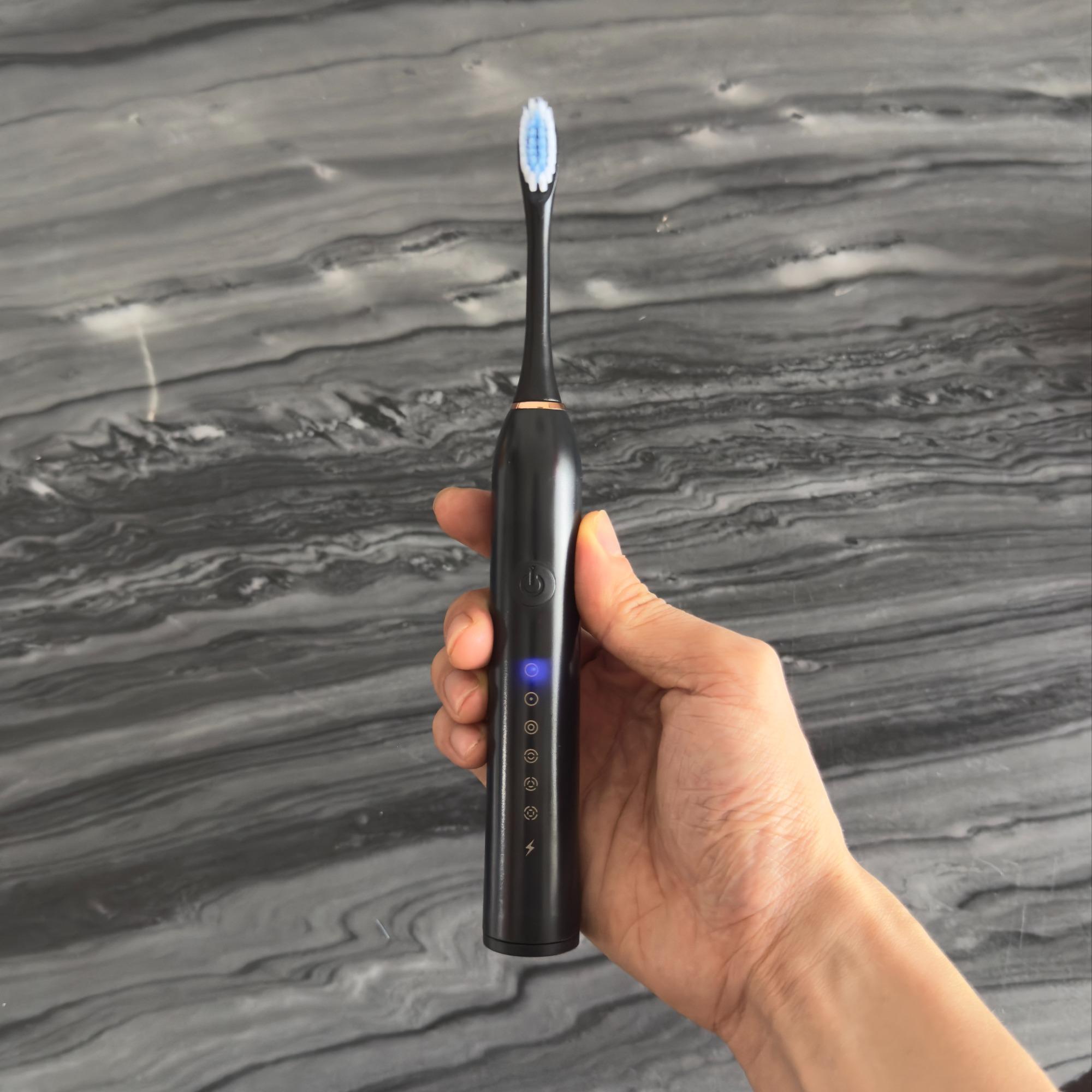 Electric Toothbrush With Brush Heads Set, Waterproof Sonic Toothbrush, USB Rechargeable Toothbrush For Adults, Stocking Filler