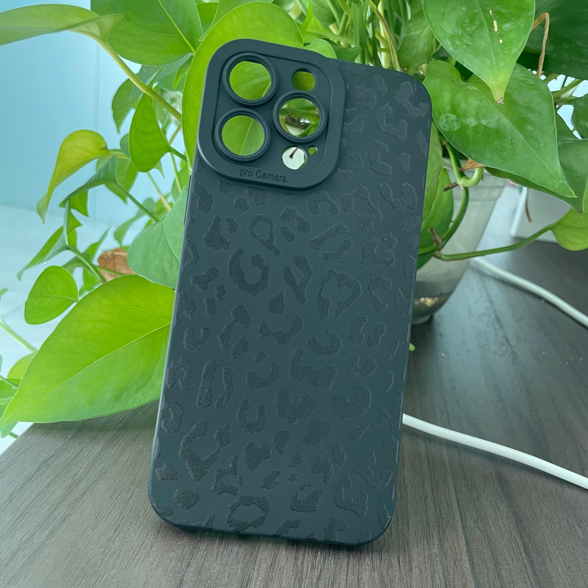 Leopard Pattern Phone Case, Full Covered Camera Protect Anti-fall Mobile Phone Protective Case, Shockproof Phone Cover for iPhone 16 Plus X XS Max 11 12 13 14 15 Pro Max, Fall Gift