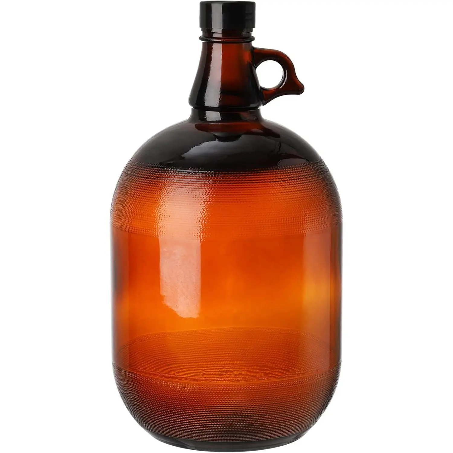 1 Gallon Glass Jugs, Amber Fermenting Bottle with Seal Lid, 128oz Watter Bottle with Handle for Kombucha, Beer, Juice, Milk, Limoncello, Home Decoration, Change Jar, Farmhouse Flower Vase
