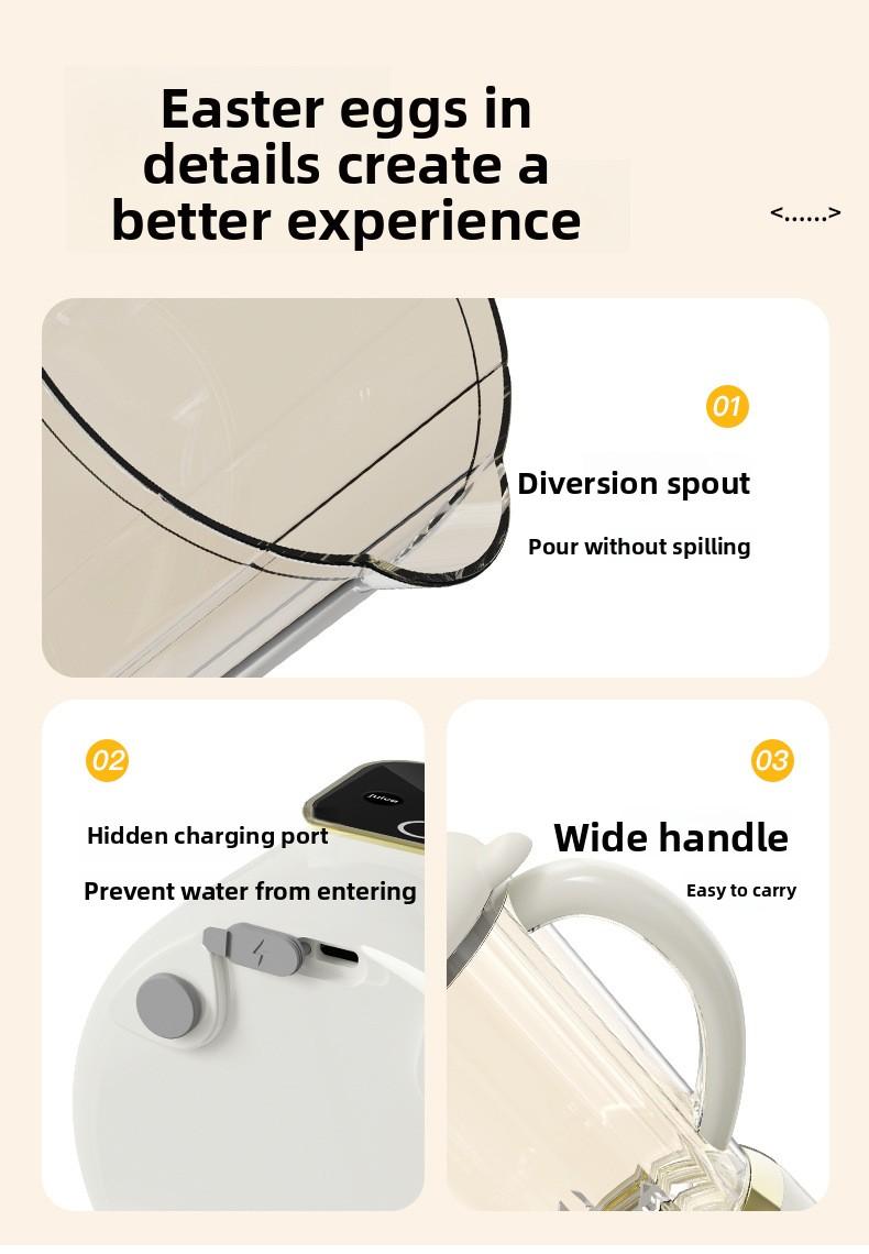 New dual-blade juicer, wireless electric large-capacity juice maker, portable blender for fresh juice