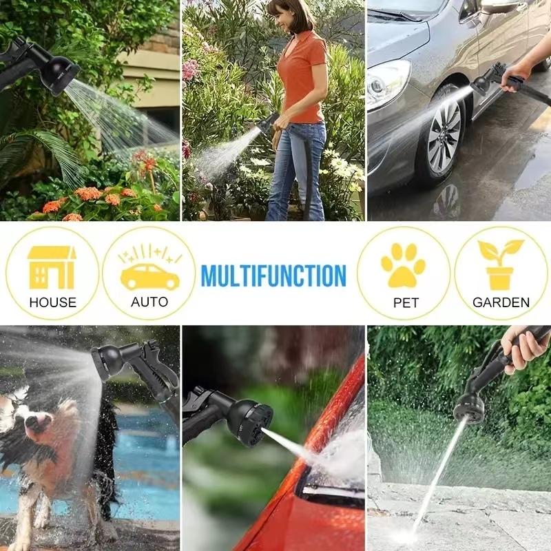 Expandable Garden Hose High Pressure Multi-Function Watering Wash Car Soft Tube Irrigation Pipe, Durable & Flexible Gardening Tool
