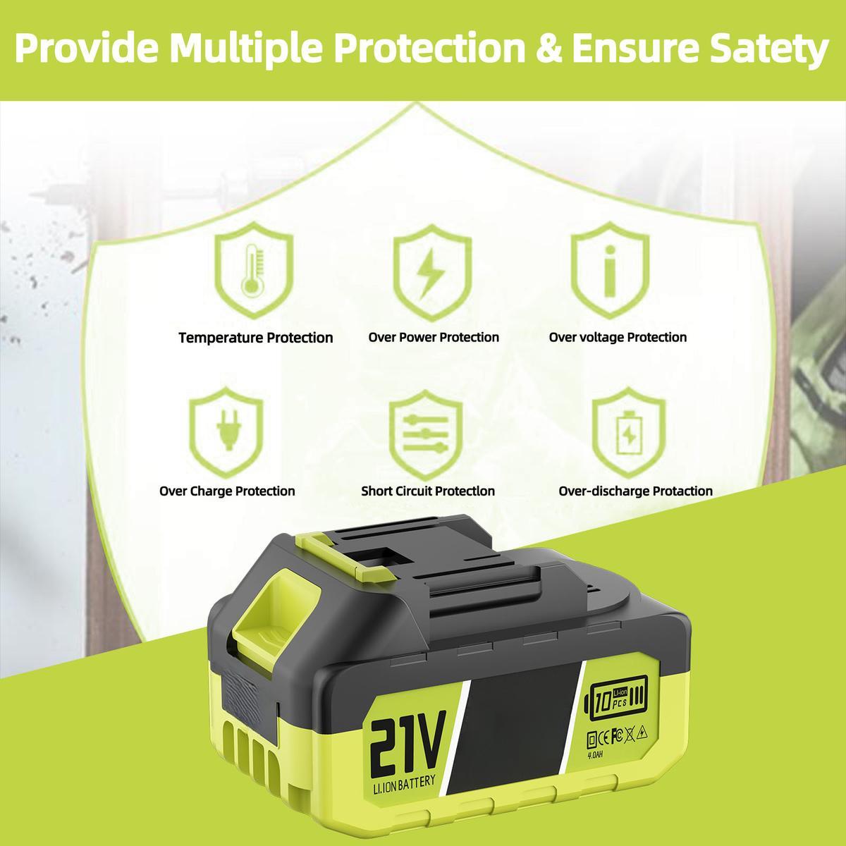 21V Max Lithium Battery Pack Compatible with SEESE 21V Cordless Power Tools (1 Pack 21V Battery) Works with SEESE Blower Car Washer Chainsaw and Other Power Tools Gift for Thanksgiving,Christmas,New Year