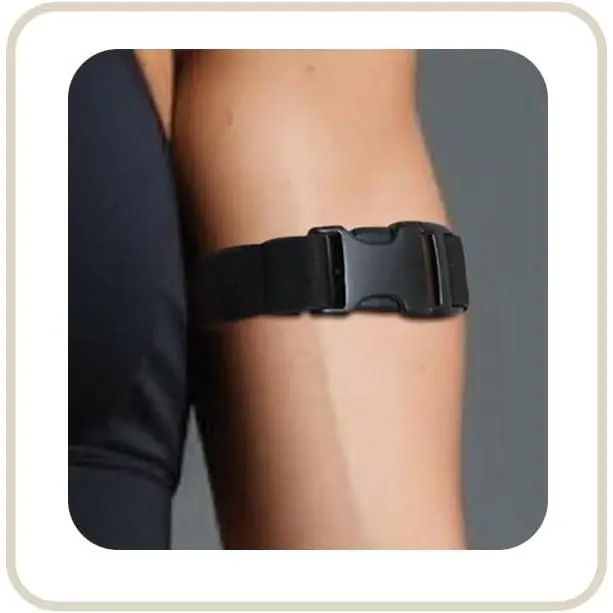 Punk Arm Cuff  for Women Elastic Upper Cuff Bracelets for Men Black Belt Armband (Arm)
