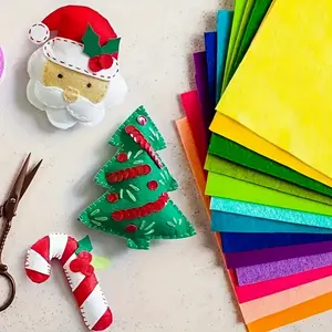 40pcs Sewing square felt fabric, suitable for cutting, sewing, and DIY crafts
