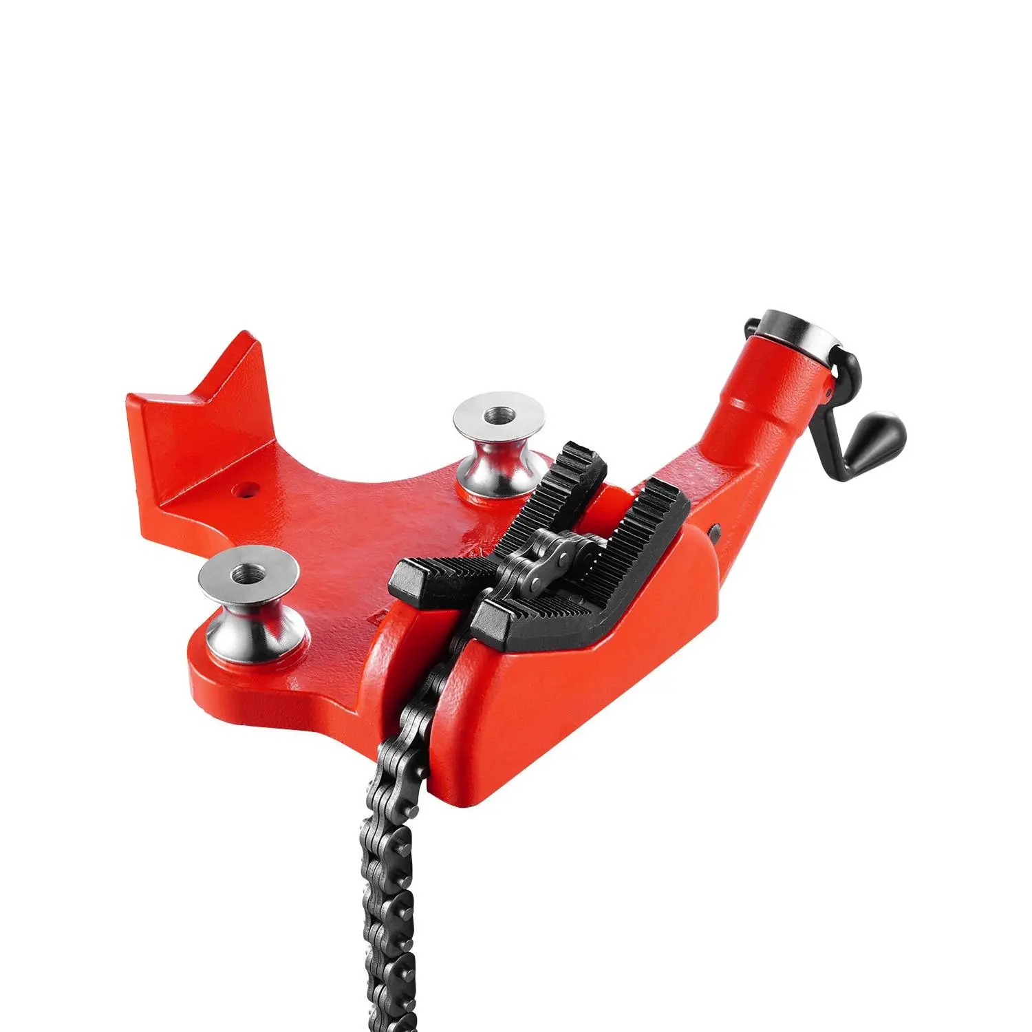 【DealsForYouDays】VEVOR Heavy-Duty Pipe Chain Vise, 1/2" - 8" Pipe Capacity, 34.6" Rugged Chain Cast Iron Base, Industrial-Grade Pipe Clamping for Plumbing, Automotive Repairs, Metalworking