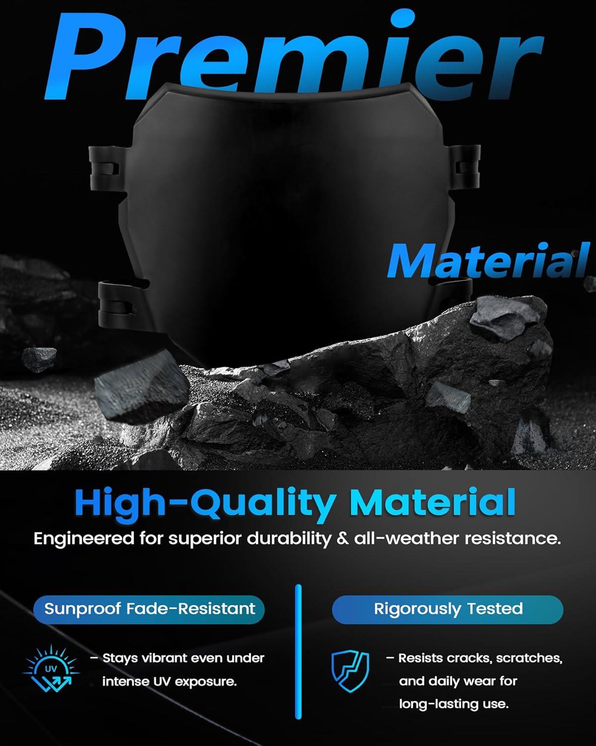 Electric Bike Number Plate E Bike Front Plate Compatible Fit for Ridstar Q20 Tuttio Soleil 01 Super 73 S1 S2 Y1 RX Macfox EBike Electric Commuter Mountain Bike Black