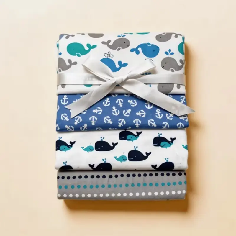 4-Pack Adorable Baby Multi-Functional Swaddle Blanket, Perfect Gift for Newborns, Unisex Design, Ideal for Parents and Babies