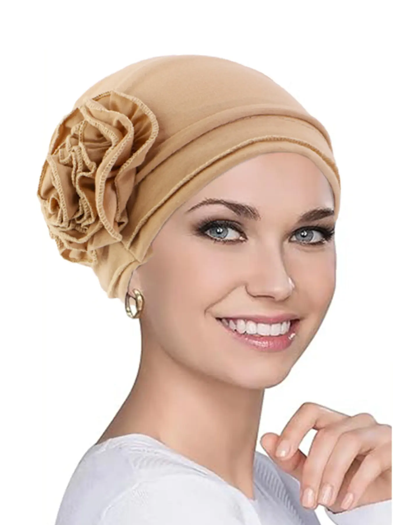 Women's Floral Pattern Fashion Headscarf Hat Set, Comfortable & Stylish Design, Perfect for Daily Wear and All Seasons, Ideal Gift for Her, Soft Material, Floral Print Scarf