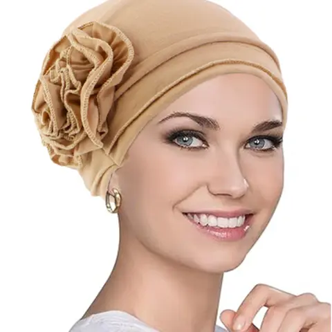Women's Floral Pattern Fashion Headscarf Hat Set, Comfortable & Stylish Design, Perfect for Daily Wear and All Seasons, Ideal Gift for Her, Soft Material, Floral Print Scarf