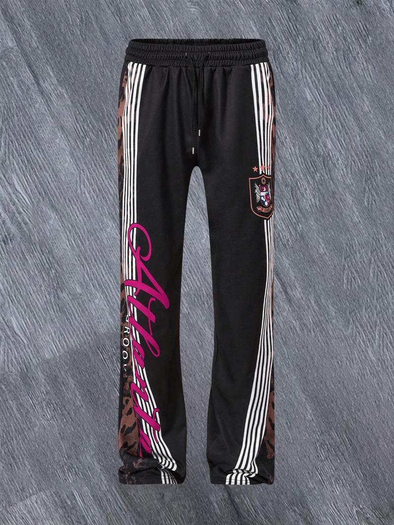 Men's  Letter Print Side Stripe Sweatpants, Athleisure Pants, Casual Street Comfy Pants for Spring & Fall, Men's Trousers for Daily Wear