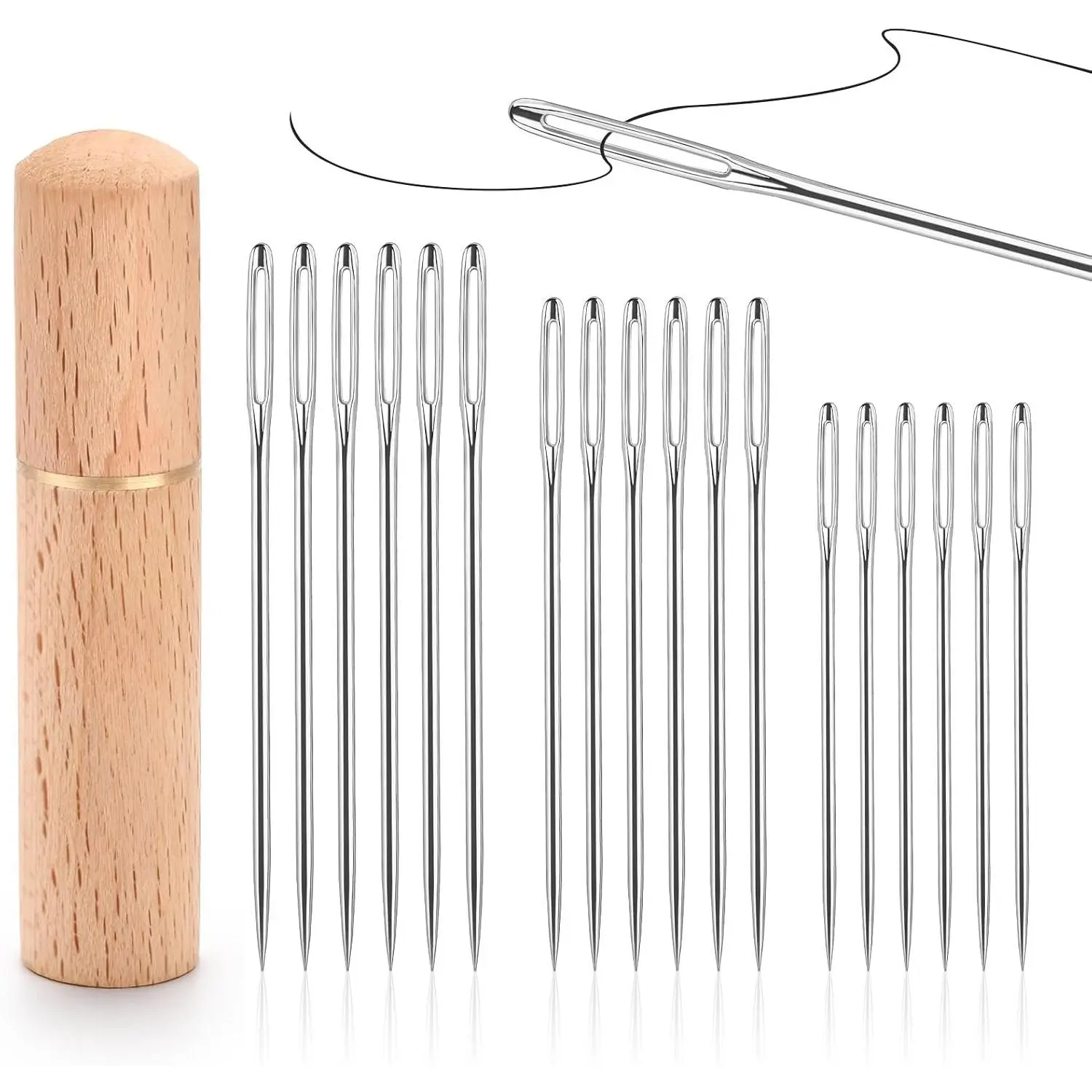 25 count Steel Sewing  Embroidery Large Eye  for Handsewing