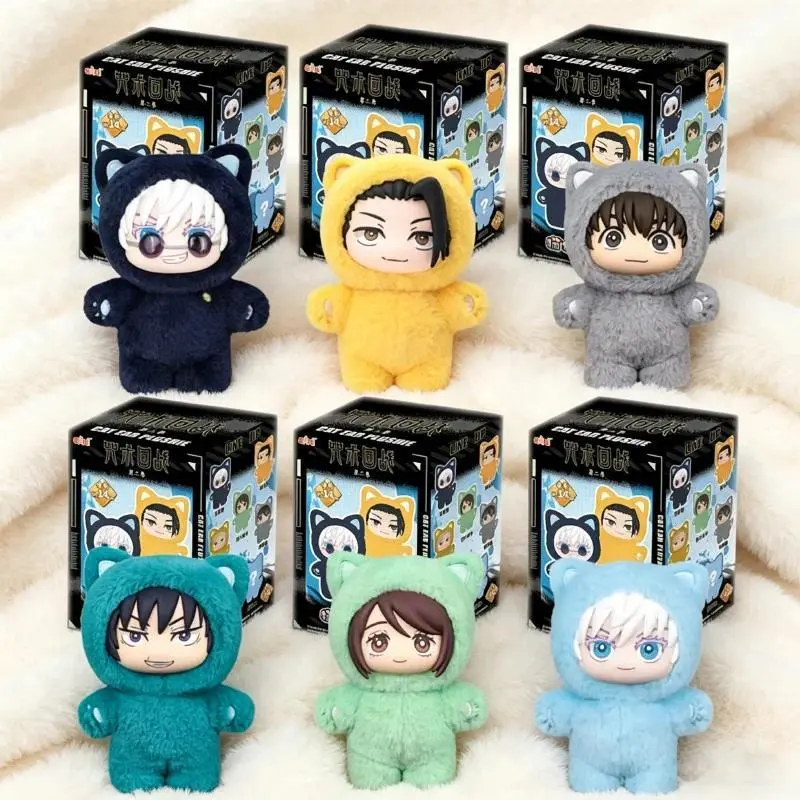 In Stock Jujutsu Kaisen 2 Cat Ear Plushie Series Blind Box Mystery Box Anime Plush Doll Kawaii Toy Collect Festvial Gift