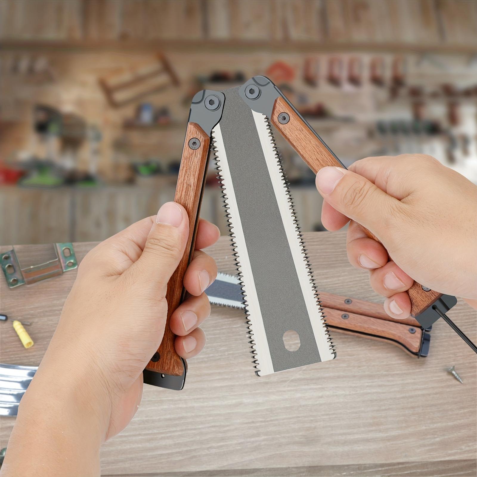 Folding Saw SK5 Steel Heavy Duty Pocket Garden Saw Japanese Flush Cut Trim Saw for Woodworking Hand Tools with Sharp Blade and Ergonomic Cutting Handle