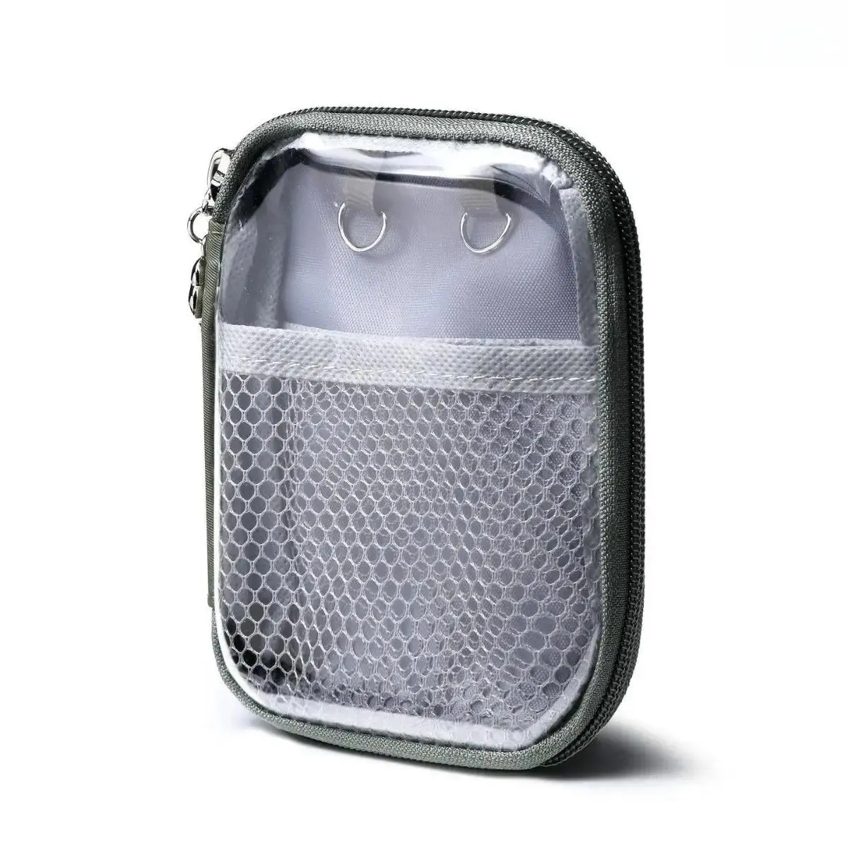 Mini Makeup Bag with Compartments, Portable Cosmetic Organizer for Lipstick, Toiletries & Travel Essentials