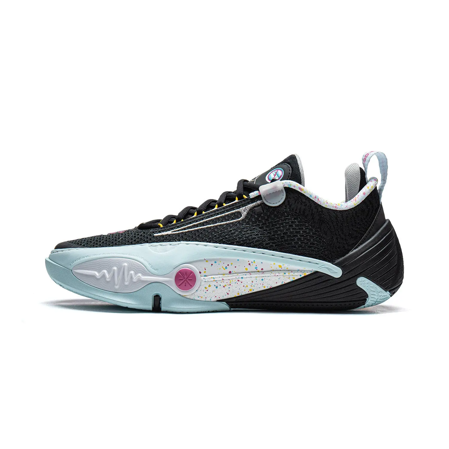 Way of Wade All City 14 "Team No Sleep" Professional Hoop Shoes with Team Pattern, Mesh Textile Upper, Boom Midsole, and Double Stability, Laces
