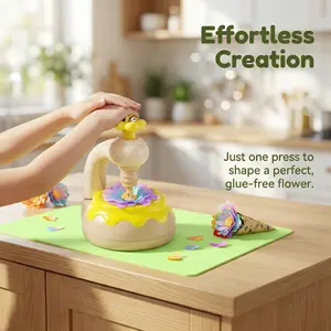 DIY Flower Press Machine, Stress Relief, Handicraft Tool, No Power Needed, Ideal for Kids Aged 3+, Perfect Gift for Birthdays and Holidays