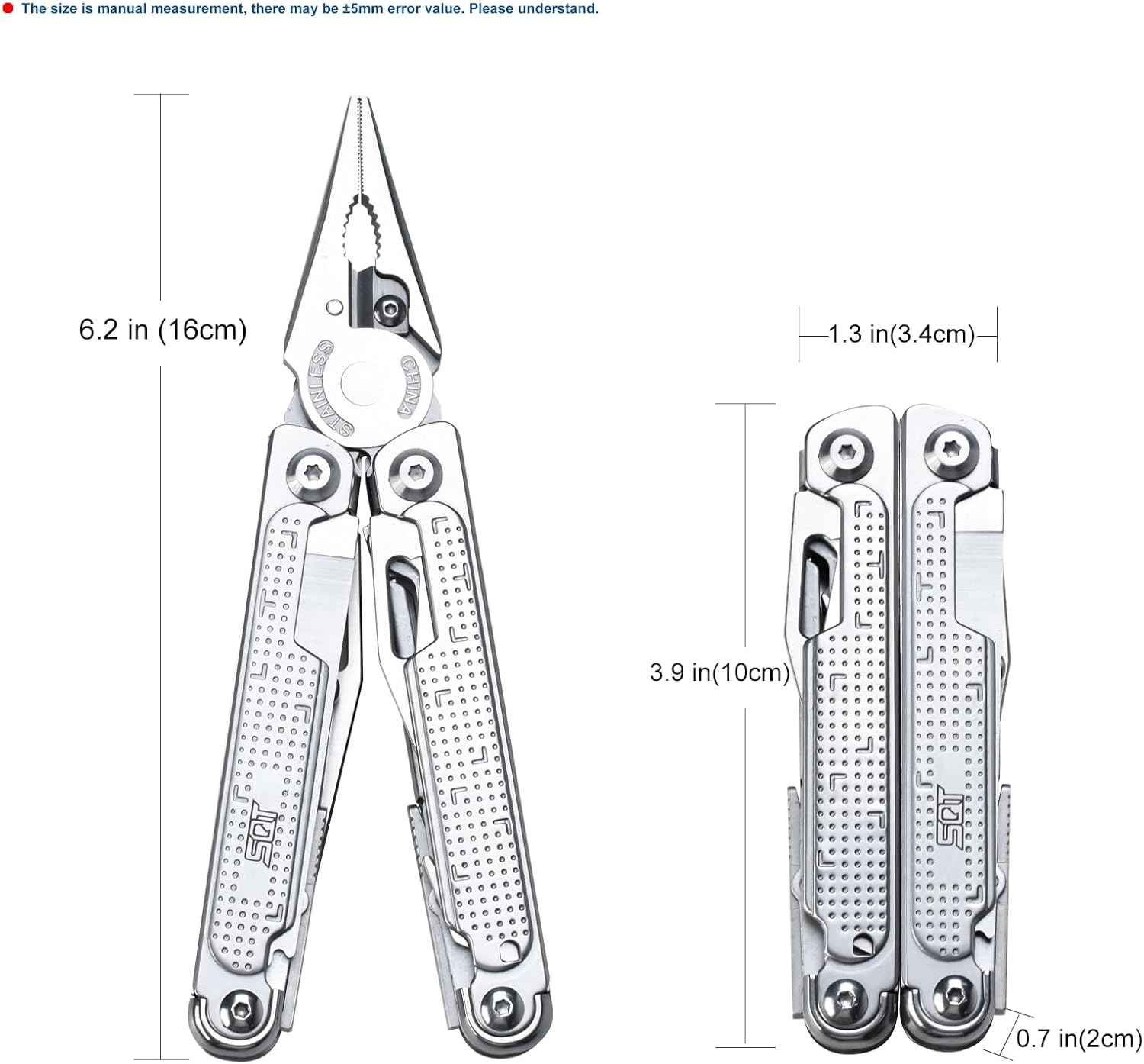 2048 20-in-1 Multitool, Foldable & Self-Locking, Professional Tool for DIY,  Repairs, Outdoor Camping  -Have Gifts for Men, Compact, Durable, -in-One Tool for Every Task