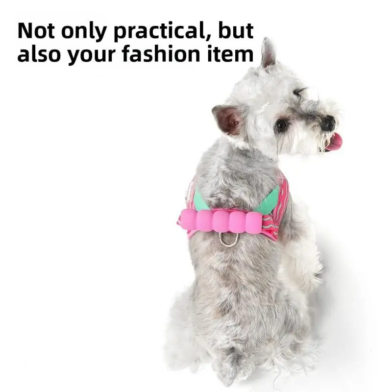 New dog harness with foam handle that doesn't pinch the hand, can be used to pull the dog leash, fashionable dog harness for small and medium-sized dogs