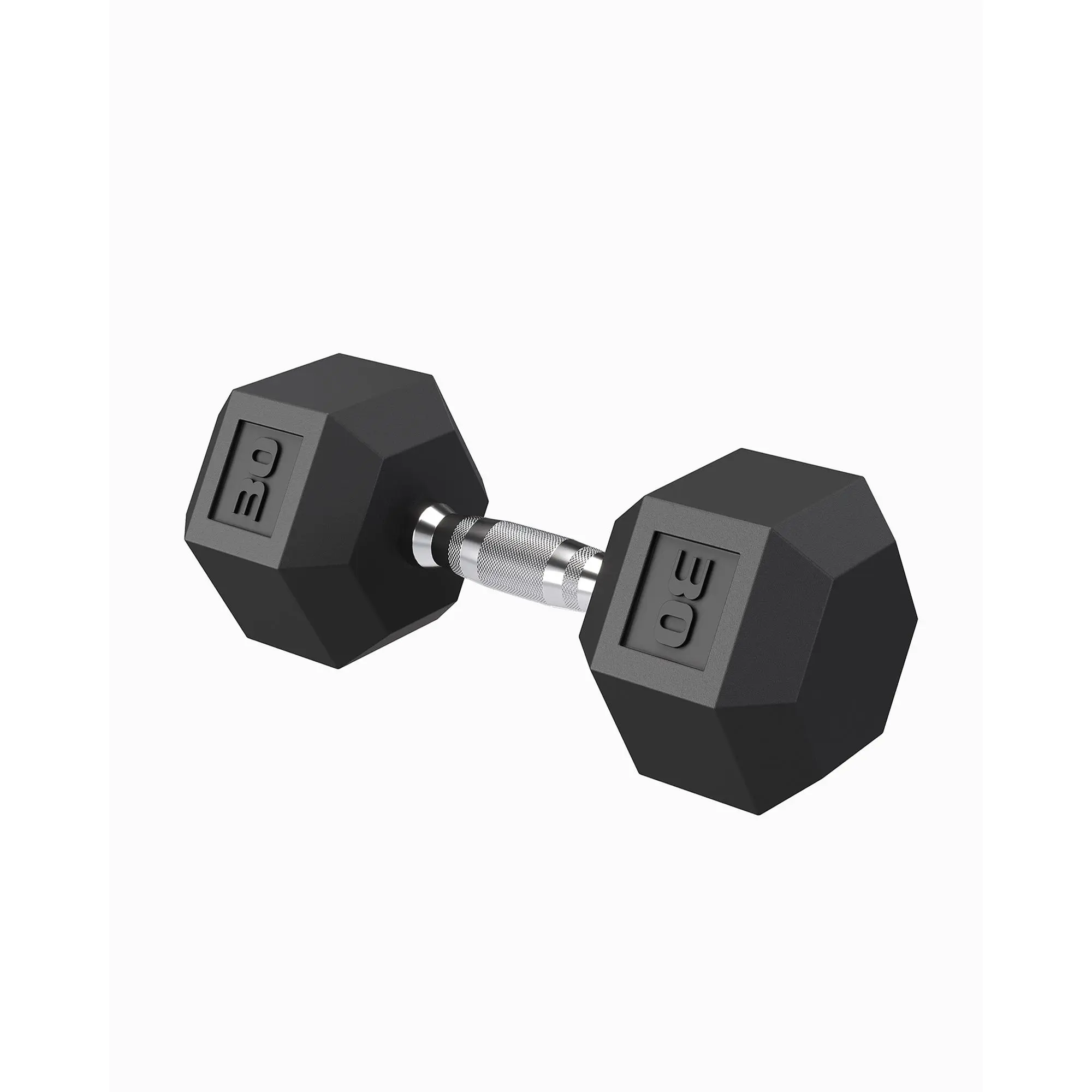GAOMON Superior Hex Dumbbell Set of 2 (5-50LB) - Cast Iron Core, Rubber Encased, Non-Slip Textured Steel Handles, Anti-Roll Design, Perfect for Home Gym Strength Training & Full Body Fitness