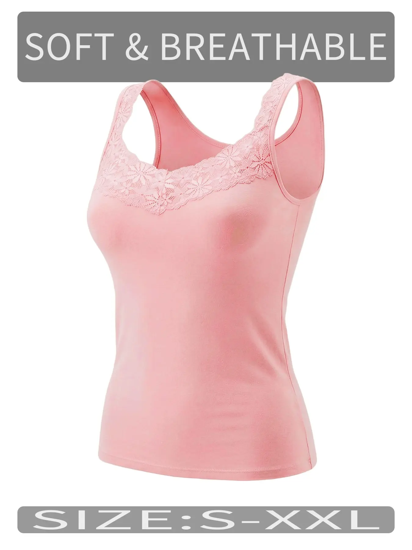 1PICEC Elastic Soft Skin-Friendly Plain Color Tank Top, Slimming Layered Innerwear for Petite Women, Versatile Commuter
