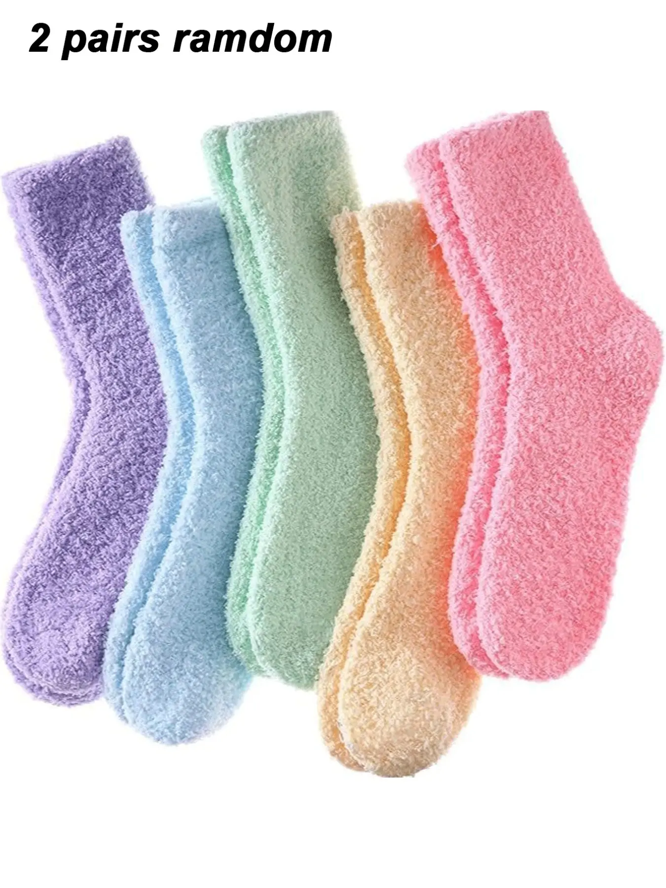 Women's Soft Winter Socks, Comfortable Mid-Length Crew Socks, Thick and Durable, Available in 2 or 3 Pairs, Multipack Socks, Perfect for Cold Weather