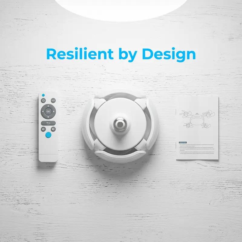 2026 New E26-E27 Socket 4-Blade Silent Cooling Fan with LED Lamp, 19.7-in 2-in-1 Combo, Remote Control, Energy-Saving, Foldable Design, AC Not Required for Home Dorms Bedrooms