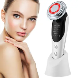 7 in 1 Radiofrequency Nano Light Facial Massager, Microcurrent Lift, Instant Face Lift, Wrinkle Removal Firming, Vibrating Facial Skin Rejuvenation Skin Care Beauty Tool, perfect gift for New year/Mother's Day/Valentine's Day/Spring Promotion