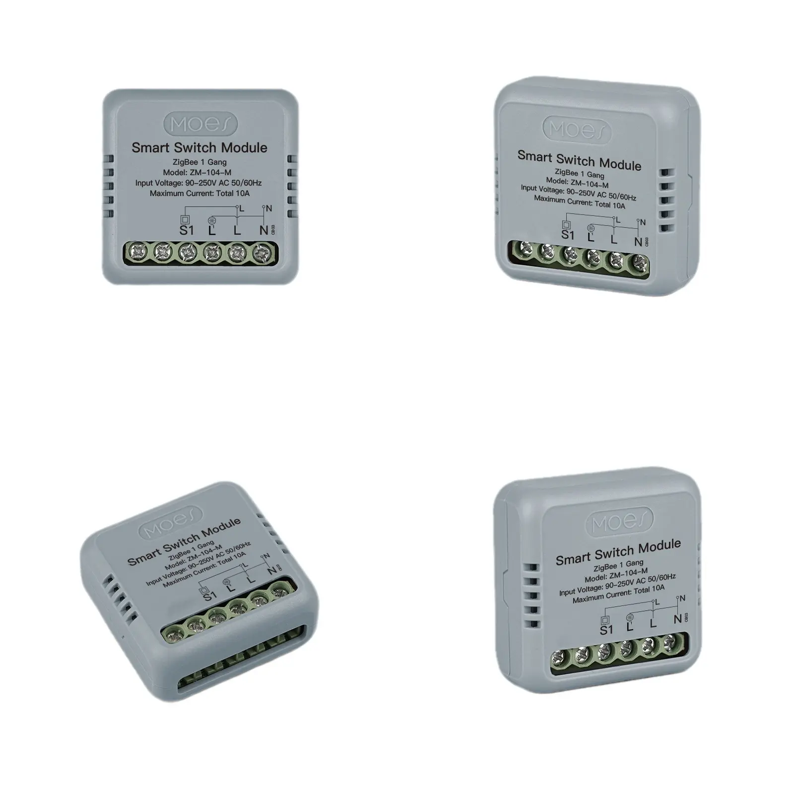 Tuya Zigbee Smart Switch Module Relay Breaker - 4x4cm Compact Durable Module, High-Quality Internal Parts, Concealed Installation, Intelligent Power Control, Remote On/Off, App Timing, Alexa Voice Control for Smart Home