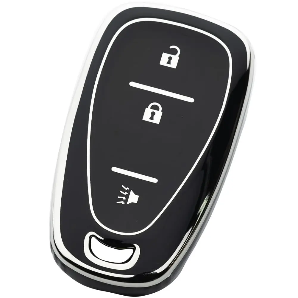 3 Button Silver and Black