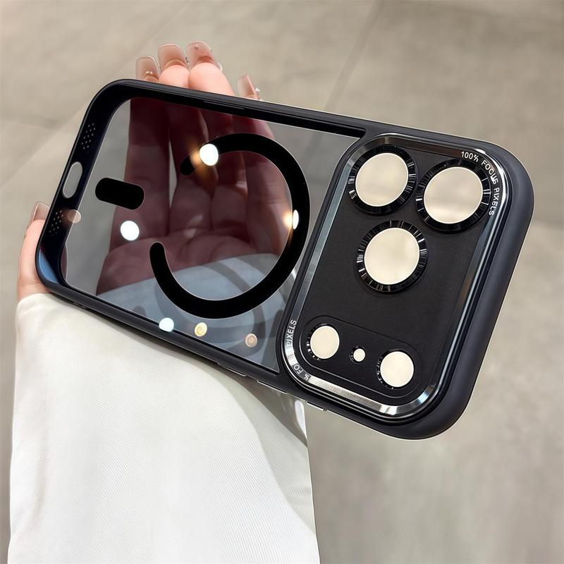 【 iPhone17 case 】Orange liquid skin sense magnetic for iphone17Pro Max 16 15  Air iPhone case silicone soft shell TPU+PC shockproof