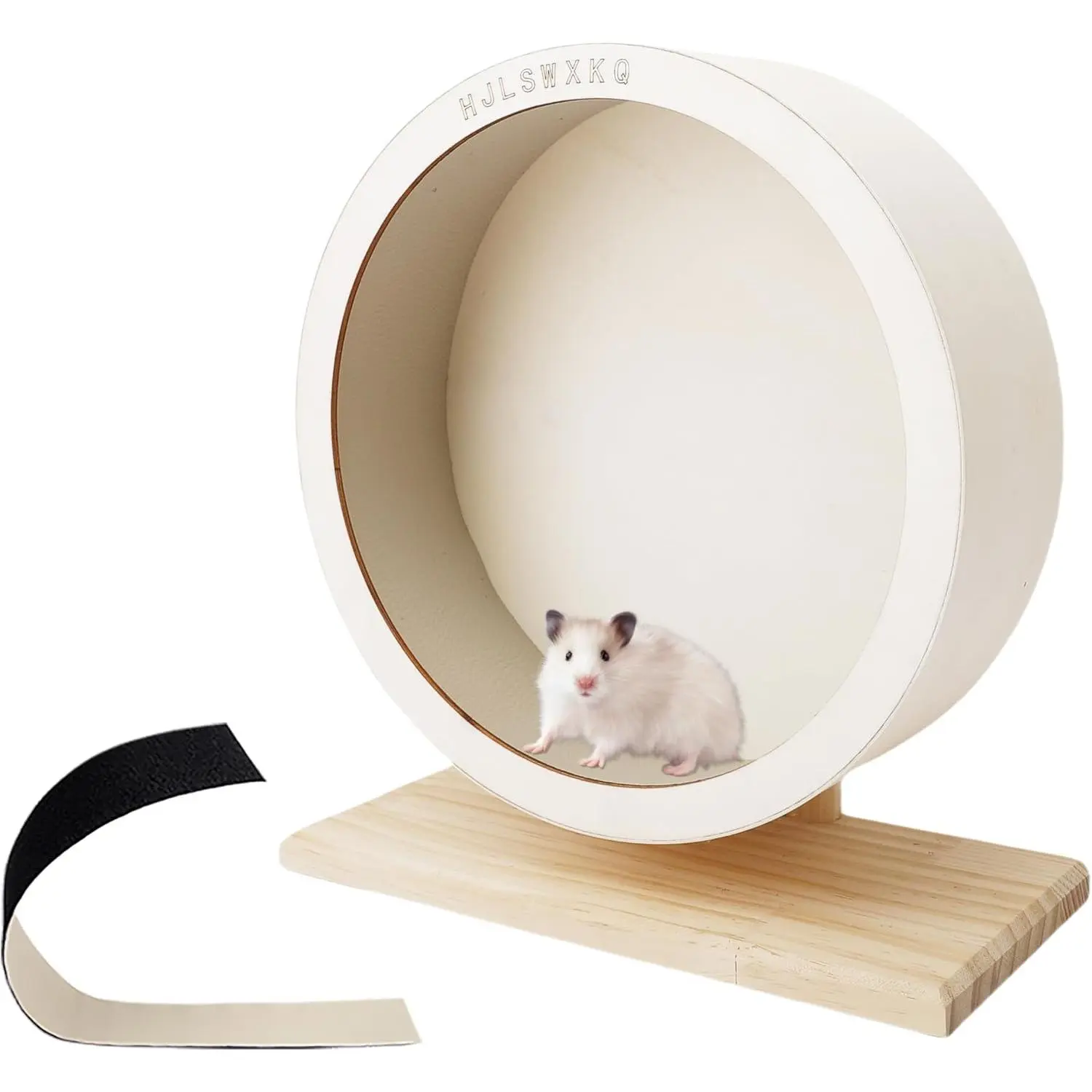 13in Large Silent Hamster Exercise Wheel - Wooden Chinchilla Wheel with Removable Washable Track, Quiet for Hedgehog Rat Syrian Hamster
